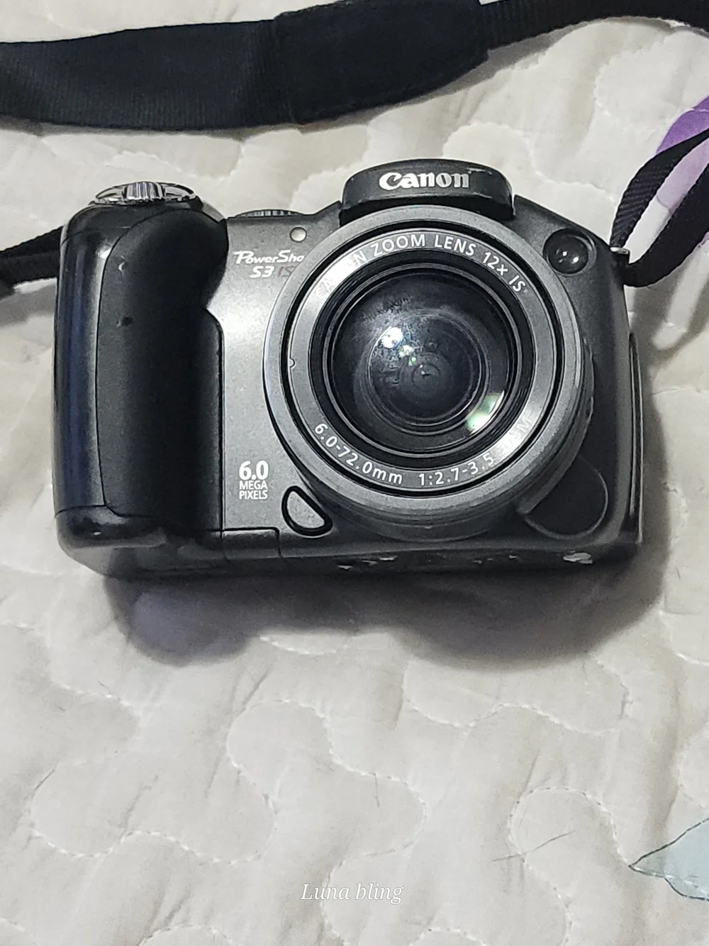 Canon PowerShot S3 IS Digital Camera - Black